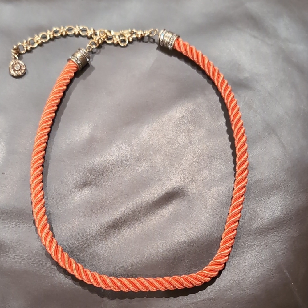 Heidi Daus Rope Necklace Coral